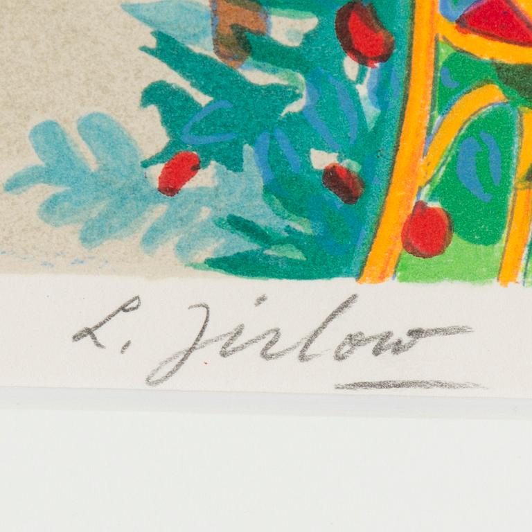 LENNART JIRLOW, färglitografi, signerad L. Jirlow och numrerad 68/285 med blyerts.