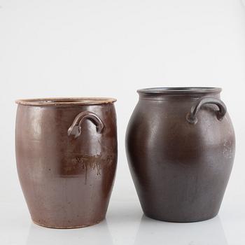 Pots, 5 pcs, 20th century.