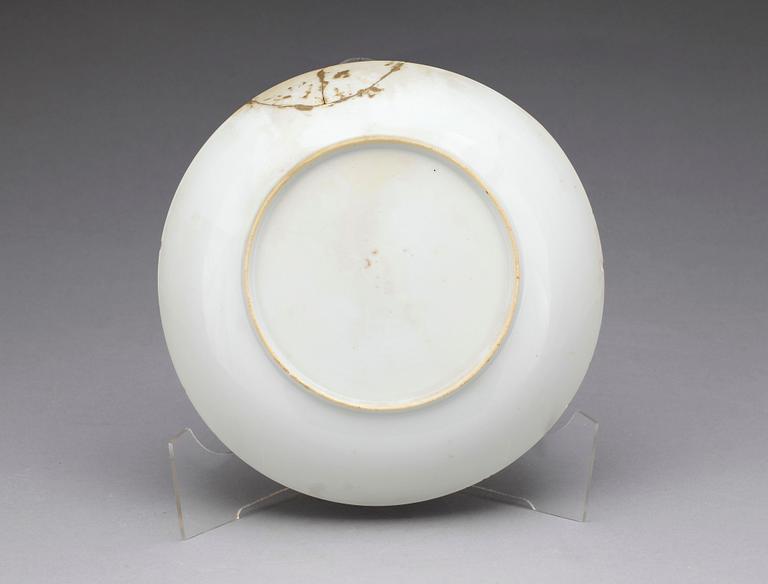 TALLRIK, porslin, Kina. 1700-talets första hälft.