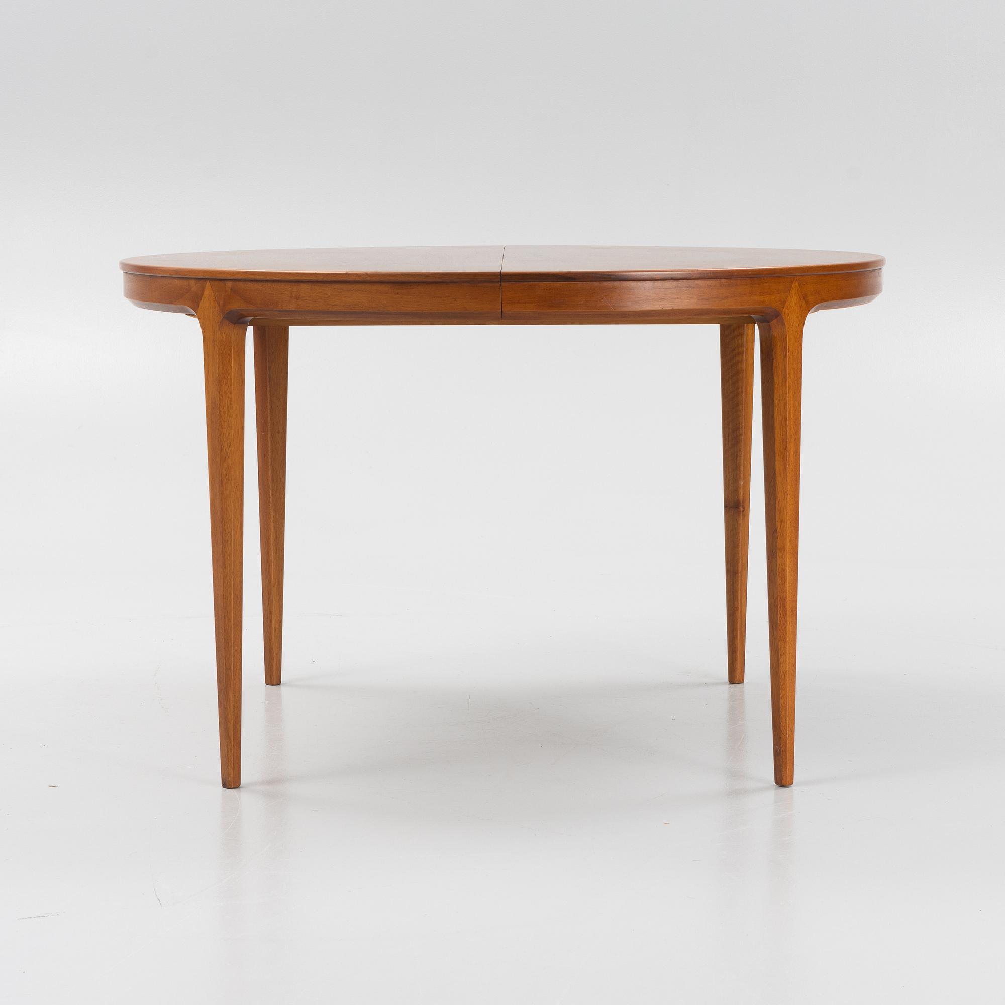 Bertil Fridhagen, matbord, "Diamant", Bodafors, daterat 1962.