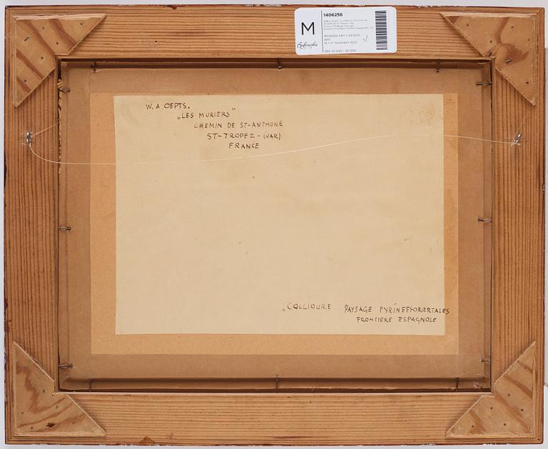 Willem Oepts, "Les Muriers" (Chemin de St-Anthone St Tropez - Var, France)/"Collioure Paysage Pyrinees-Orientales Frontiere Espagnole".