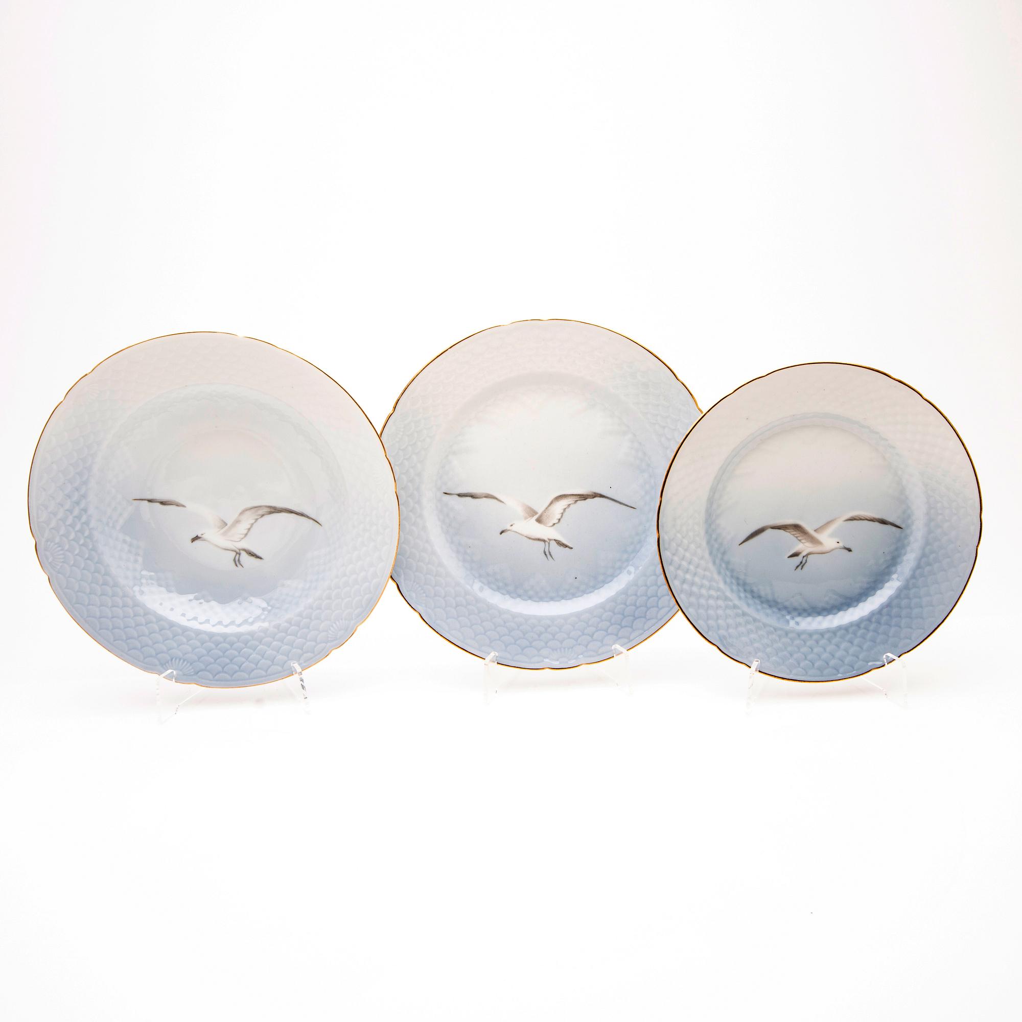 Bing & Grøndahl, Service 91 pcs "Måsen", Denmark, 20th century.
