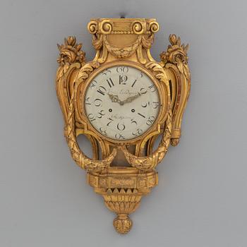 VÄGGPENDYL, gustaviansk, Eric Lindgren, Stockholm, 1700-talets slut.