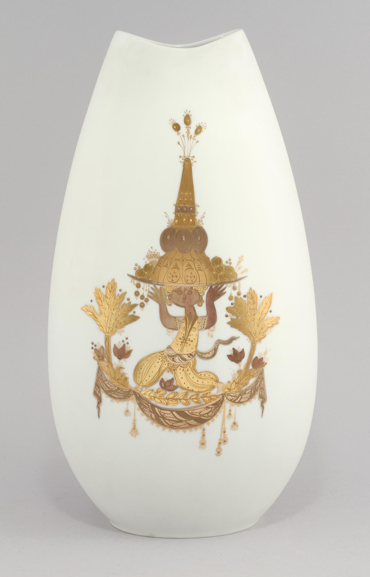 VAS, porslin, Björn Wiinblad, Studio-line, Rosenthal, 1900-talets andra hälft.