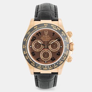 96. Rolex, Cosmograph, Daytona, "Chocolate Arabic Dial", chronograph, ca 2013.