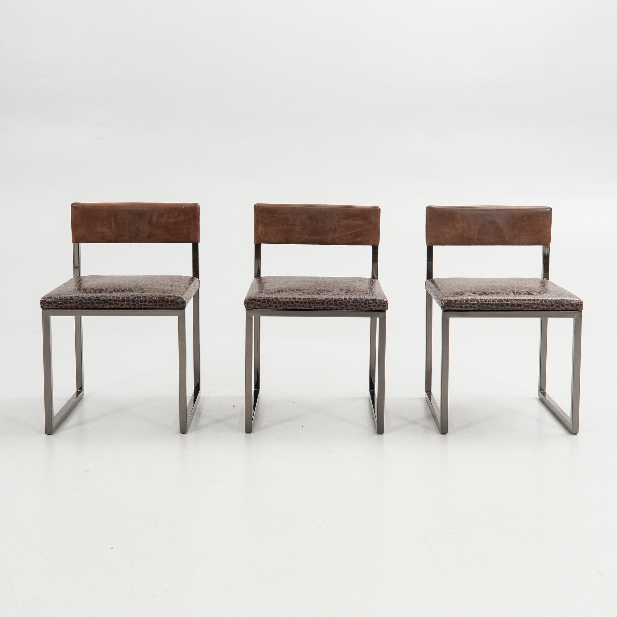 Rodolfo Dordoni, Chairs, 6 pcs, "Bag Light", Minotti, Italy, 1990s.