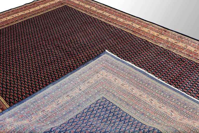 A carpet, Sarouk - Mir, around 385 x 280 cm.