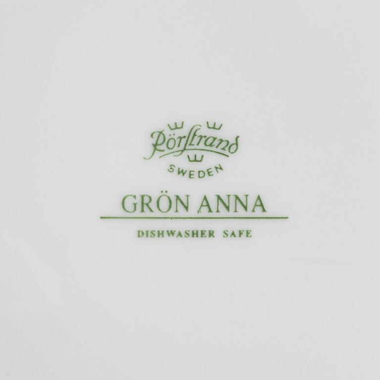 Matservis, "Grön Anna", 100 dlr, Rörstrand, 1900-talets senare del.