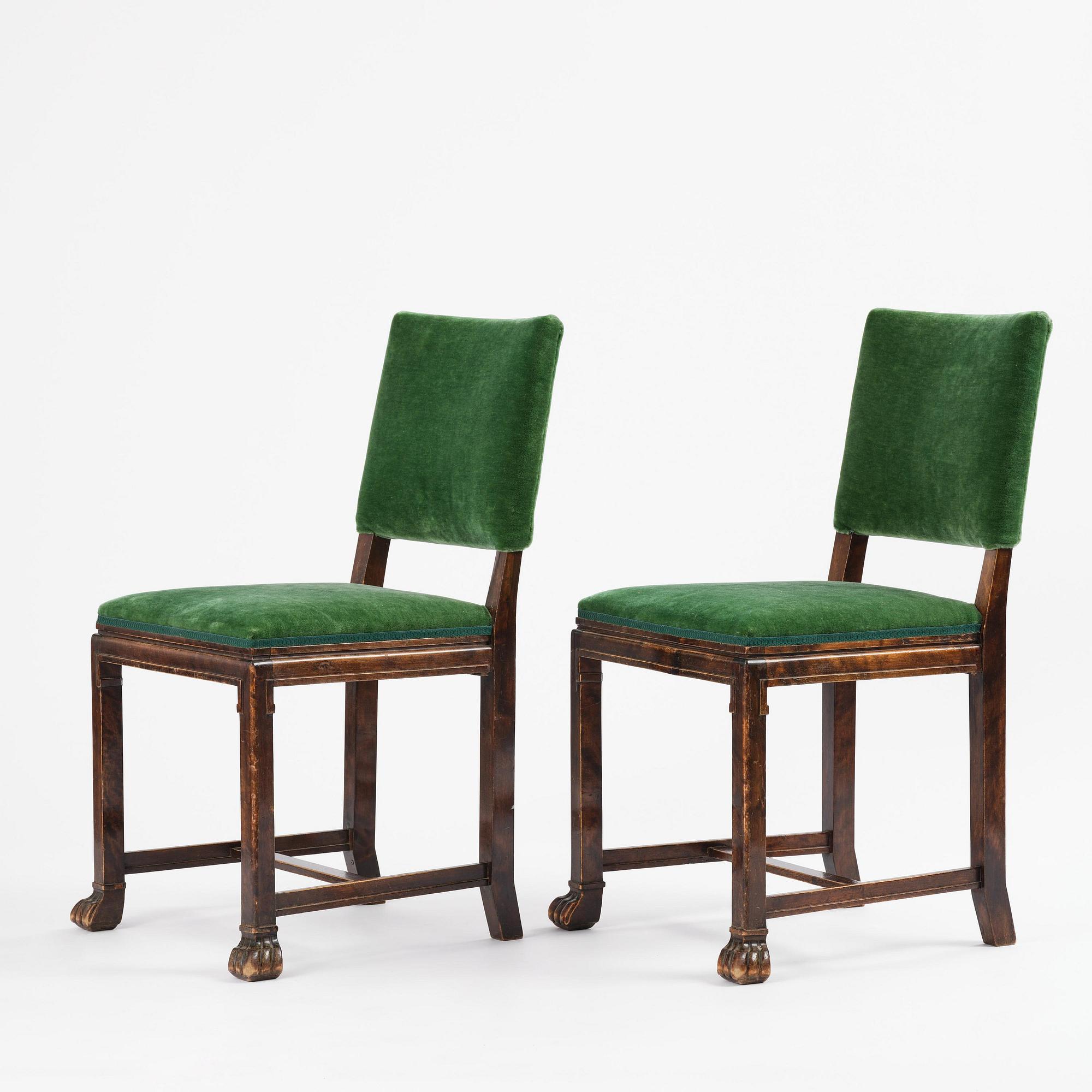 a pair of chairs, Boet, Gothenburg, 1920s-30s.