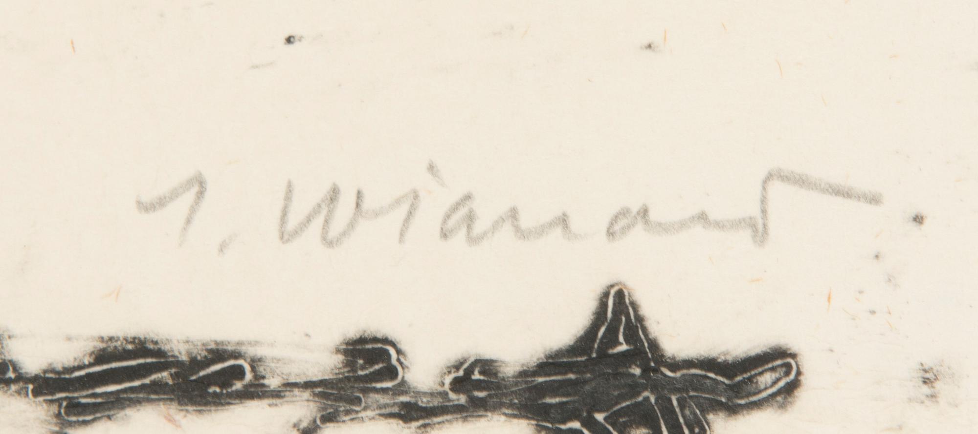 James Coignard, carborundumetsningar, 2 st, signerade och numrerade 26/60.