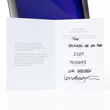 Lena Bergström, skulptur, glas, "Skyscraper one New York", Kosta Boda, 2024.