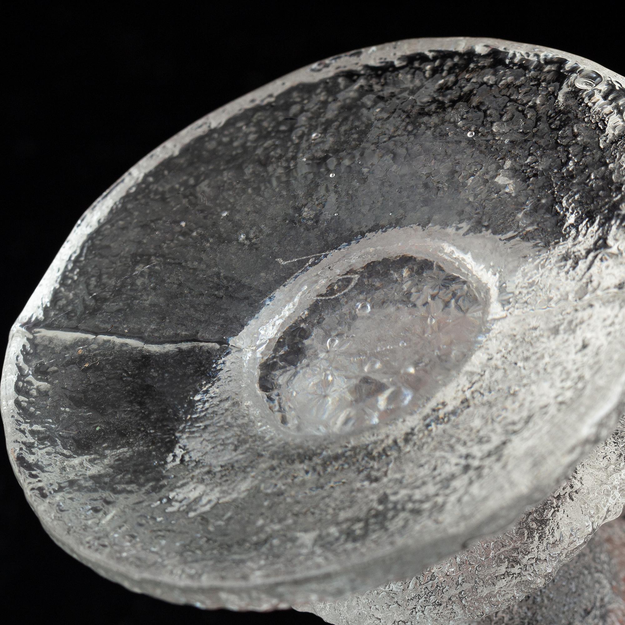Eight 'Festivo' glass candle holders by Timo Sarpaneva, Iittala, Finland.
