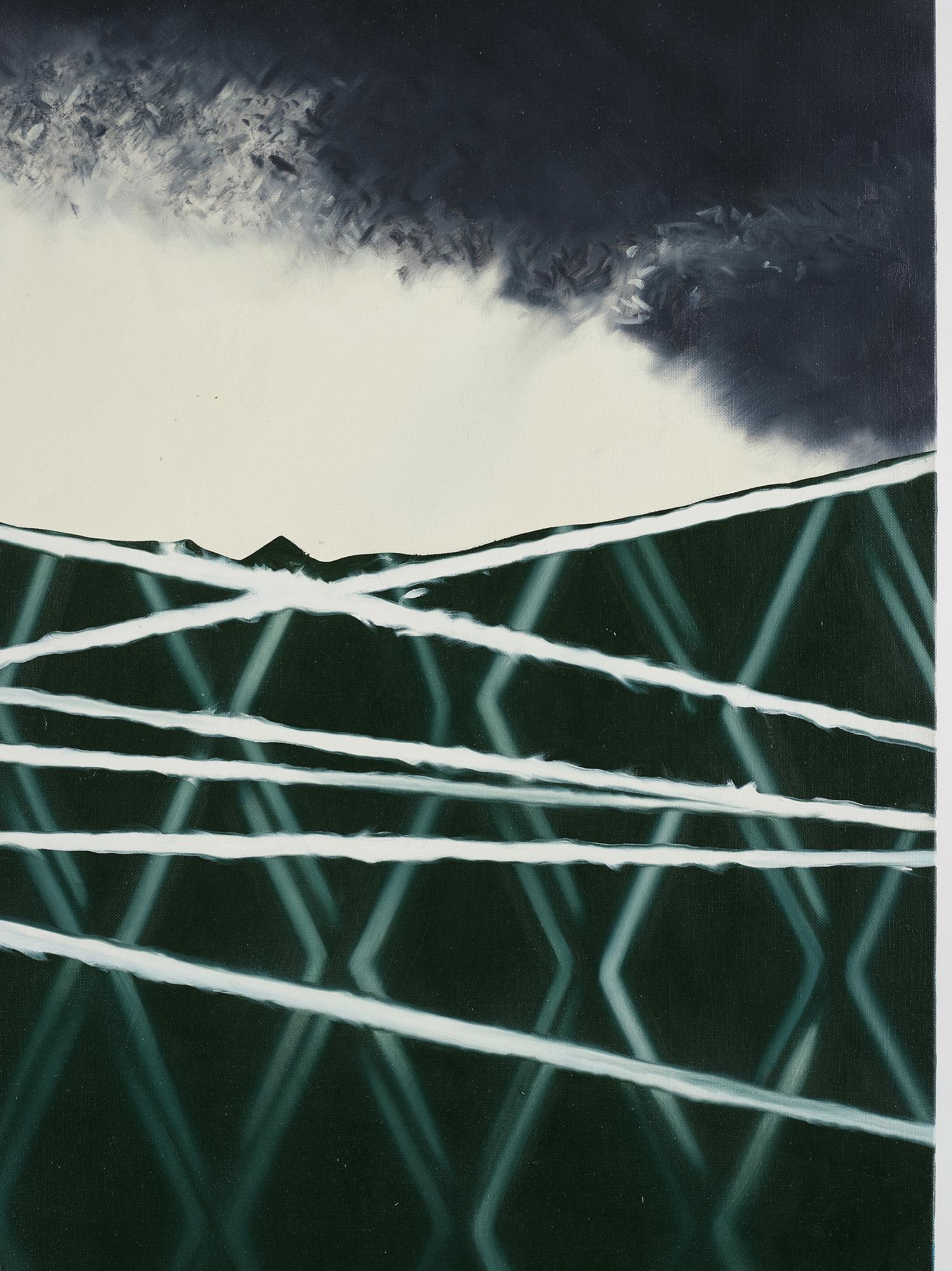 Christine Keefe, akryl på duk, signerad och daterad -88 a tergo.