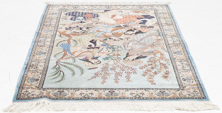 Matta, orientalisk, figural, ca 168 x 108 cm.