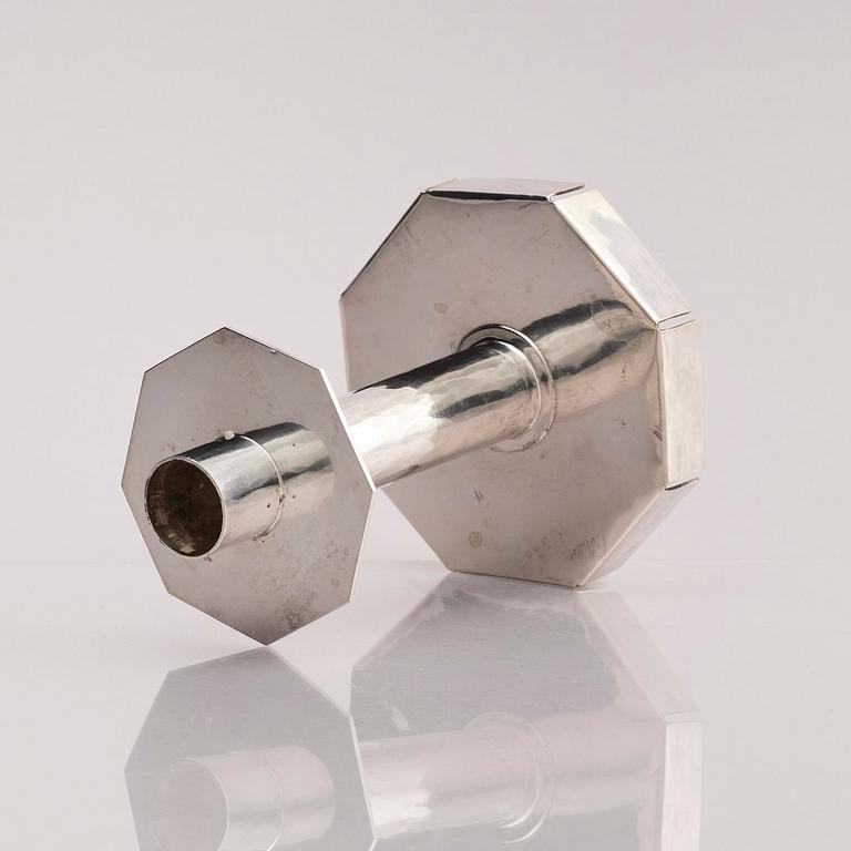 Bengt Liljedahl, ljusstake, sterling silver, Stockholm 1992.