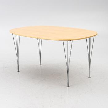 Bruno Mathsson, & Piet Hein, matbord, "Superellips", Fritz Hansen, Danmark, 1986.