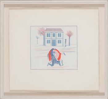 David Hockney, "Geography Book (Félicité's Only View from Abroad)".