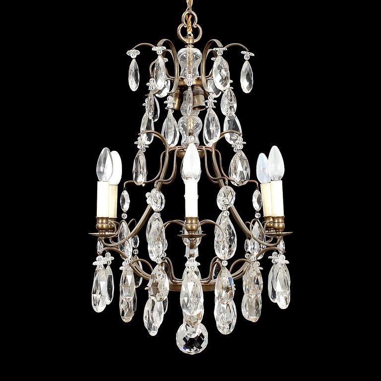 LJUSKRONA, barockstil, 1900-talets första hälft. Höjd ca 77 cm.
