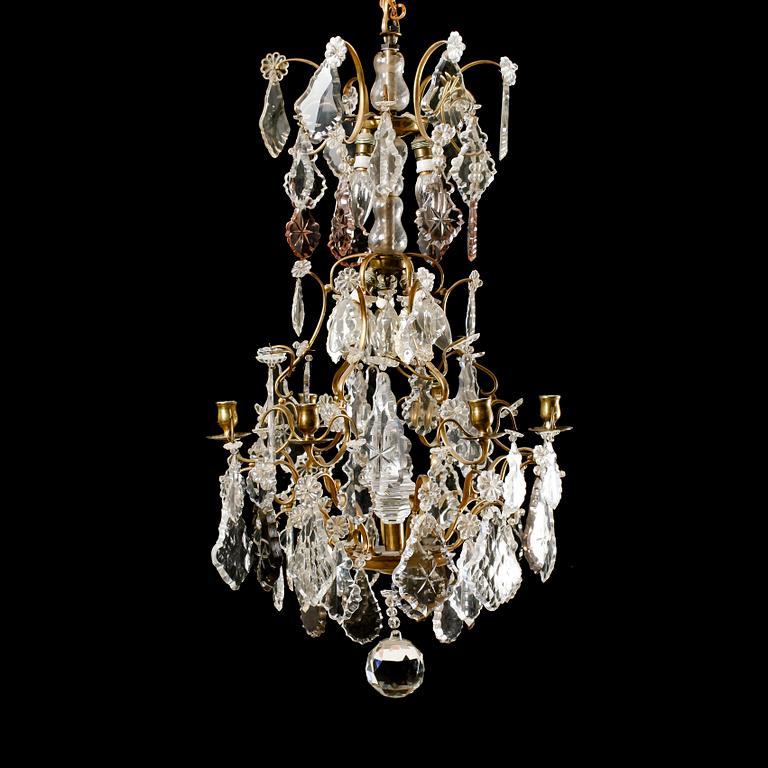 LJUSKRONA, barockstil, 1900-talets första hälft. Höjd ca 90 cm.