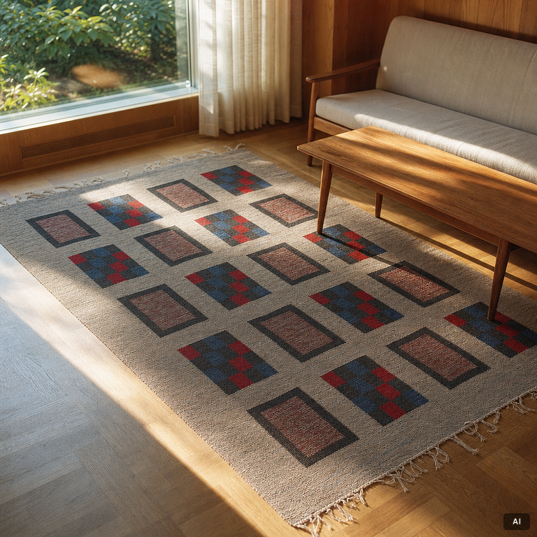 Röllakan, 1950-tal, ca 240 x 150 cm.