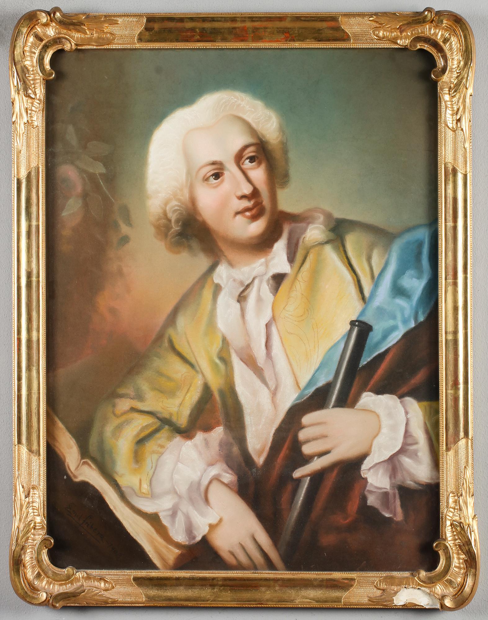 OIDENTIFIERAD KONSTNÄR, pastell, signerad Emil Friberg och daterad 1902.