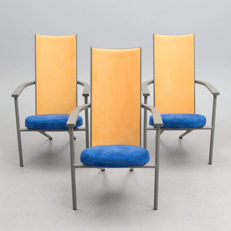 TIMO SAARNIO, NOJATUOLEJA, 3 KPL, "Intimo", Martela. Malli suunniteltu 1989.