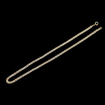 HALSBAND, 18 k guld, kedjelänk. Vikt ca 12 gram.