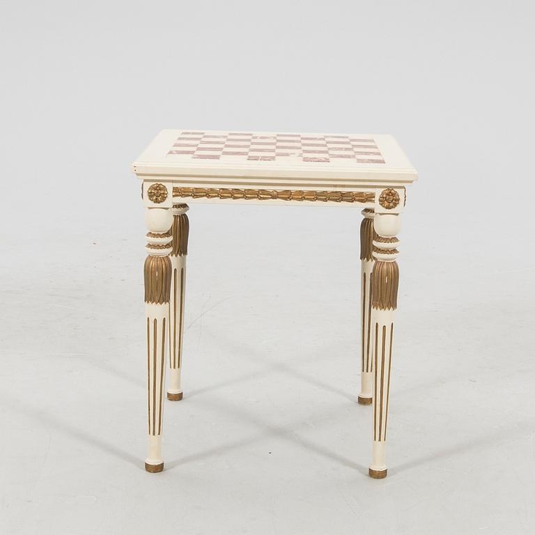 Schackbord, sengustaviansk stil 1900-talets första hälft.