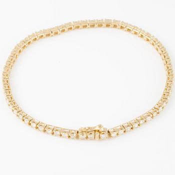 ARMBAND, sk tennisarmband, med briljantslipade diamanter ca 2.20 ct.
