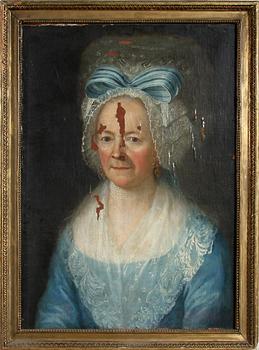 OKÄND KONSTNÄR, olja på duk, sent 1700-tal.