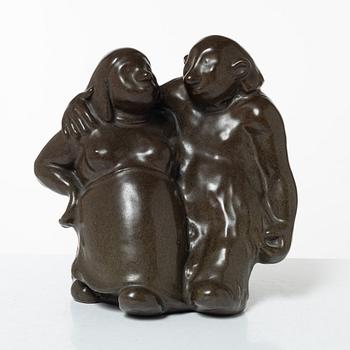 Åke Holm, a stoneware sculpture, Höganäs.