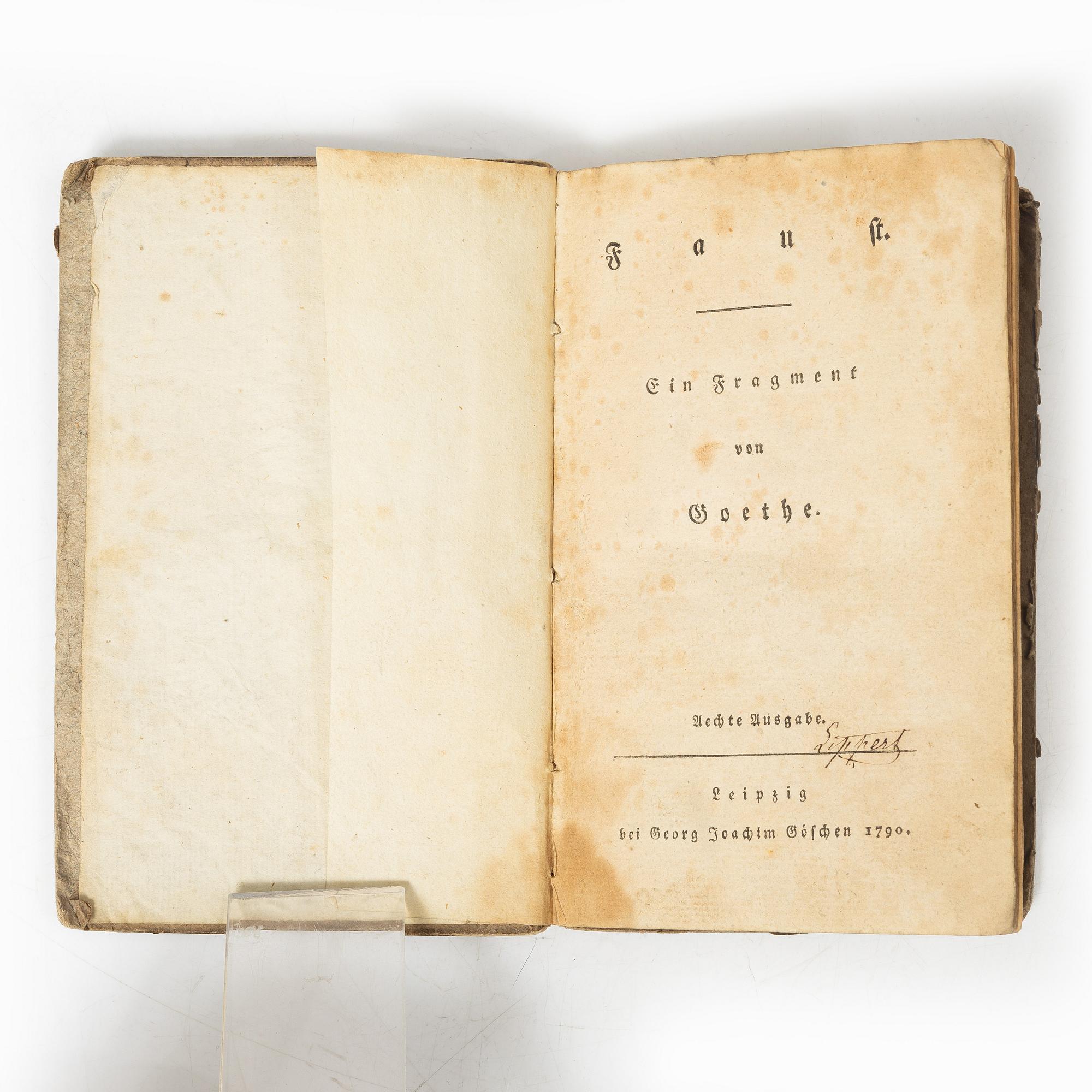 Johann Wolfgang von Goethe, 1790.