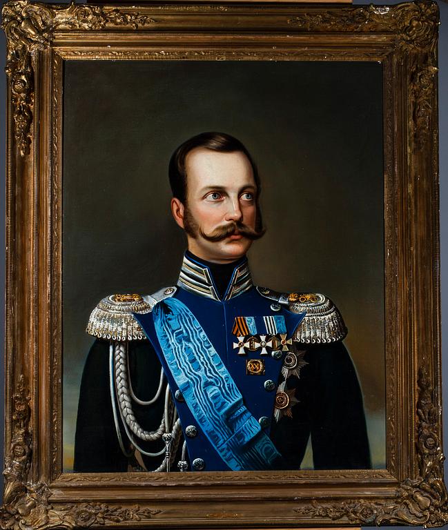 OIDENTIFIERAD KONSTNÄR, olja på duk, a tergo märkt: målat 1859 af Lothman, kopi: af Lindh.