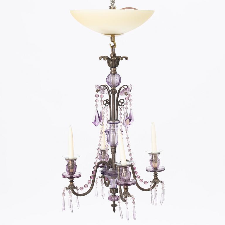 Chandelier, first half of the 20th century.