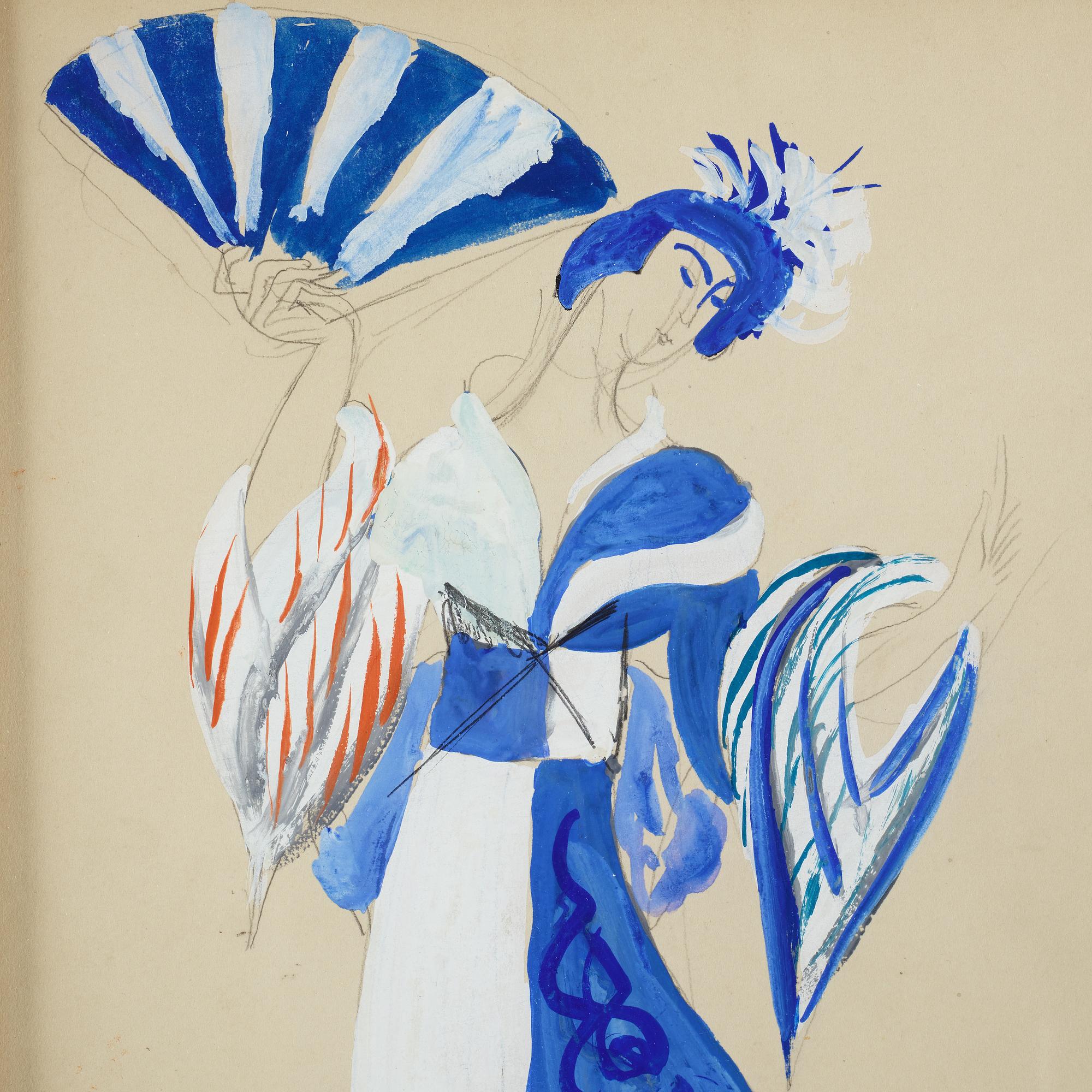 ISAAC GRÜNEWALD, gouache.