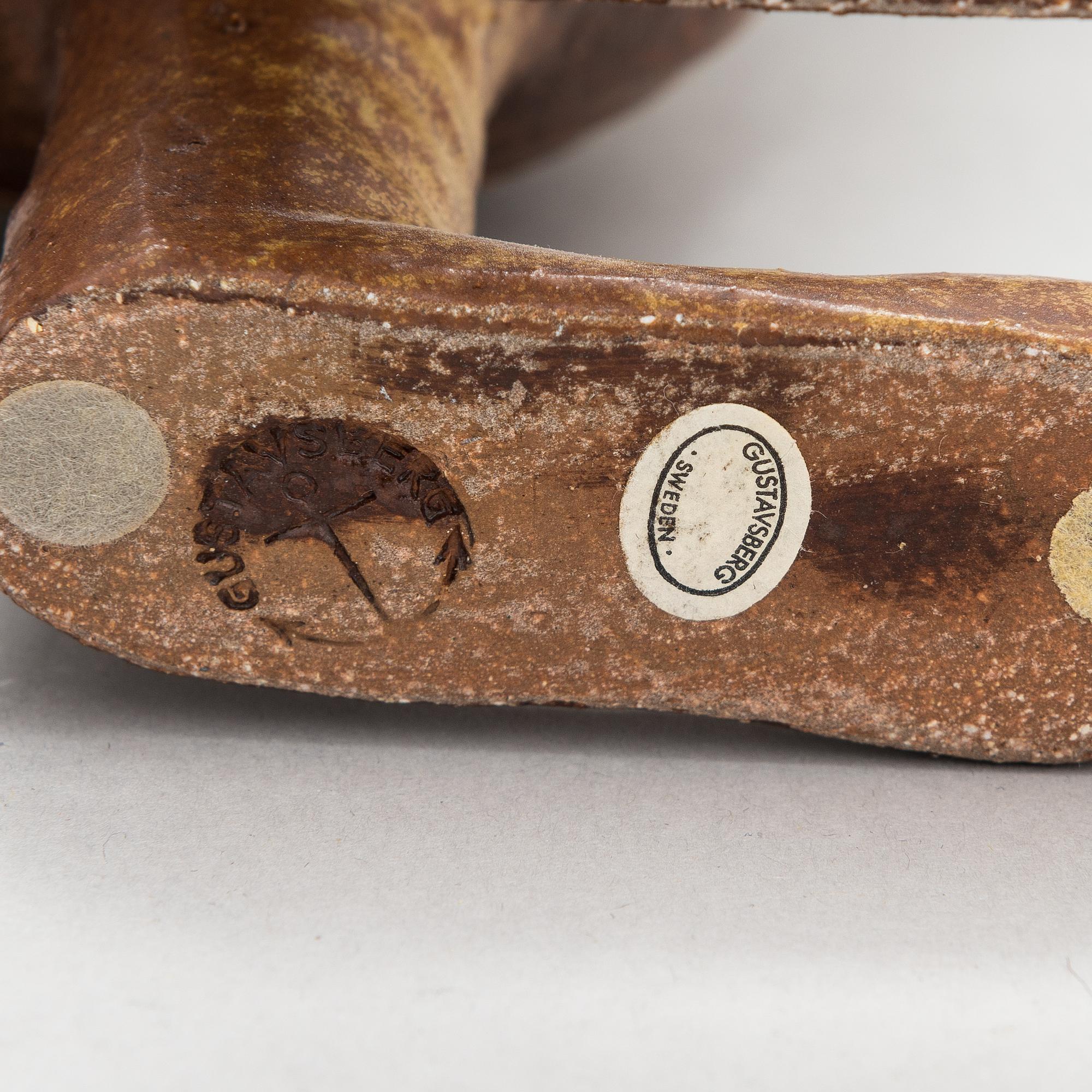 Lisa Larson, four stoneware figurines for Gustavsberg.