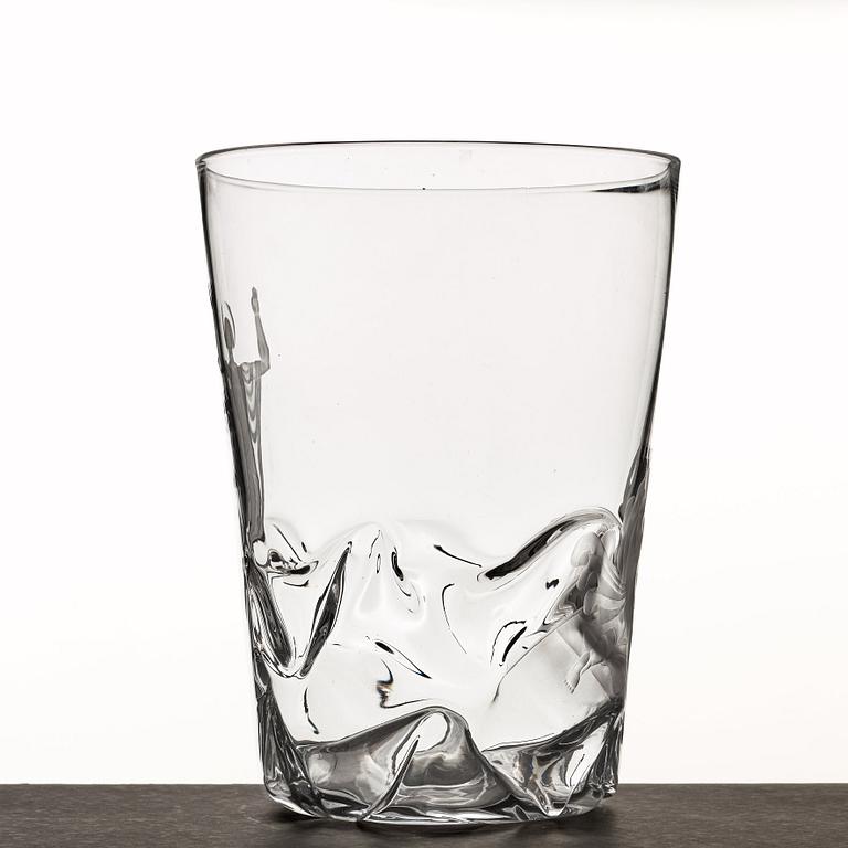 Vicke Lindstrand, vas, "Kristus stillar stormen", Orrefors 1935, modell 1385, gravör Arthur Diessner.