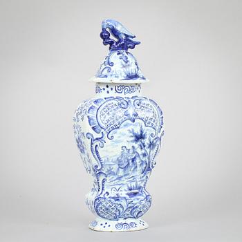 LOCKURNA, fajans, Delft, Holland. 1800-tal.