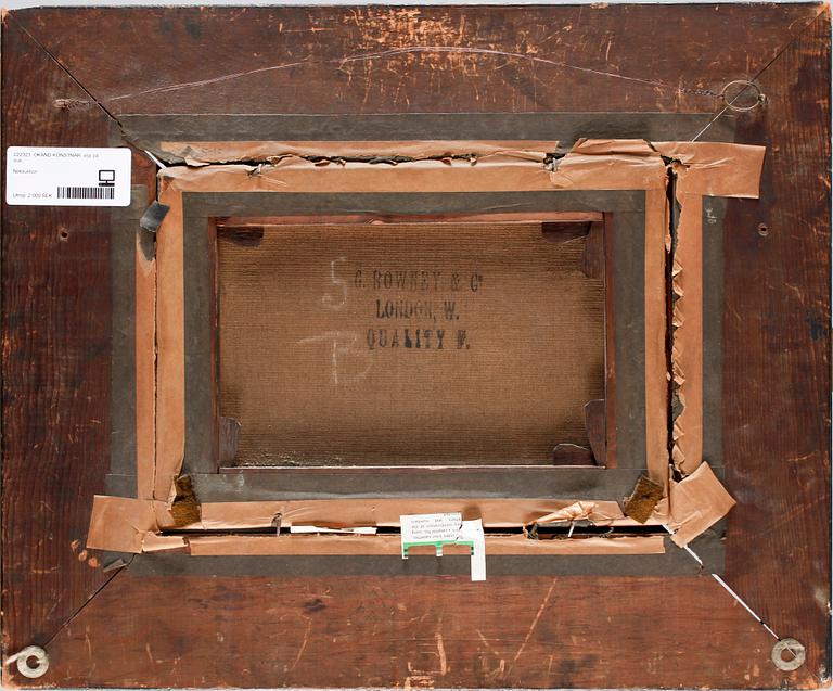 OKÄND KONSTNÄR, olja på duk, otydl. sign. Tidigt 1900-tal.