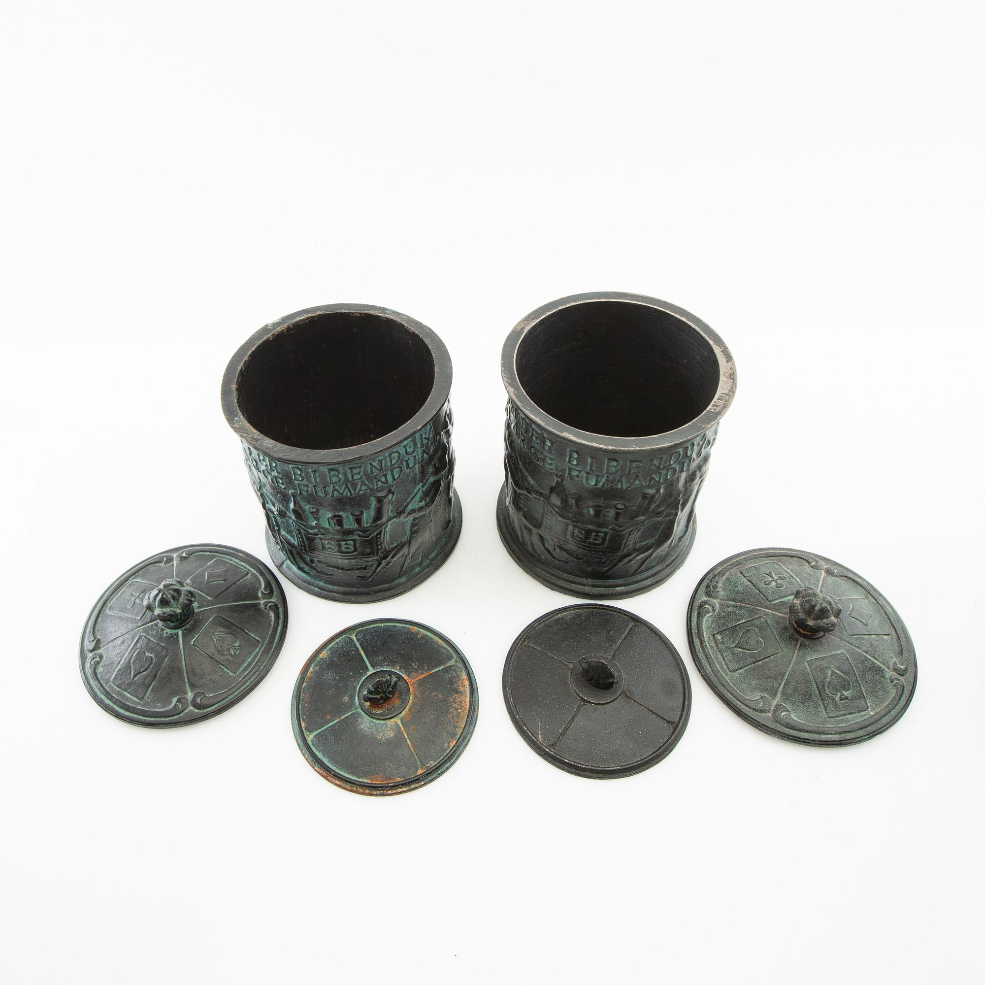 Tobacco tins 3 pcs., including Hällefors factory 20th century.