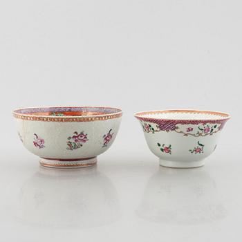 Eleven pieces of Chinese porcelain, 18th and 19th century.