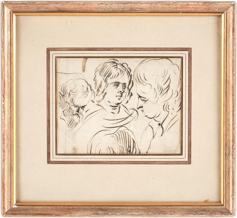 CARL FREDRIK VON BREDA, tillskriven, tuschteckning.