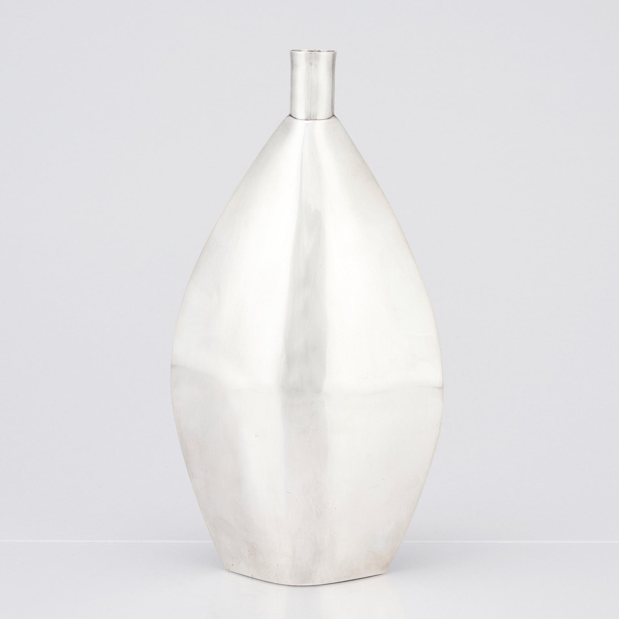 Carl Nyströmer, ( Carl Silversmed), a sterling silver vase, Stockholm 1962.