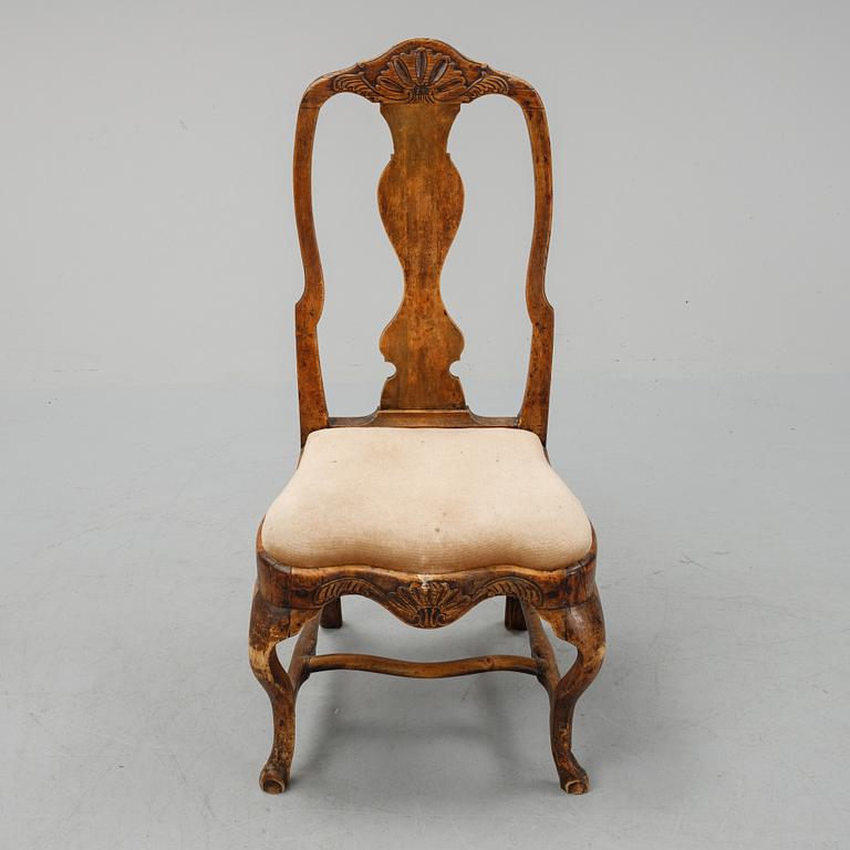 Twelve matched late Baroque style chairs, first half of the 18th Century.