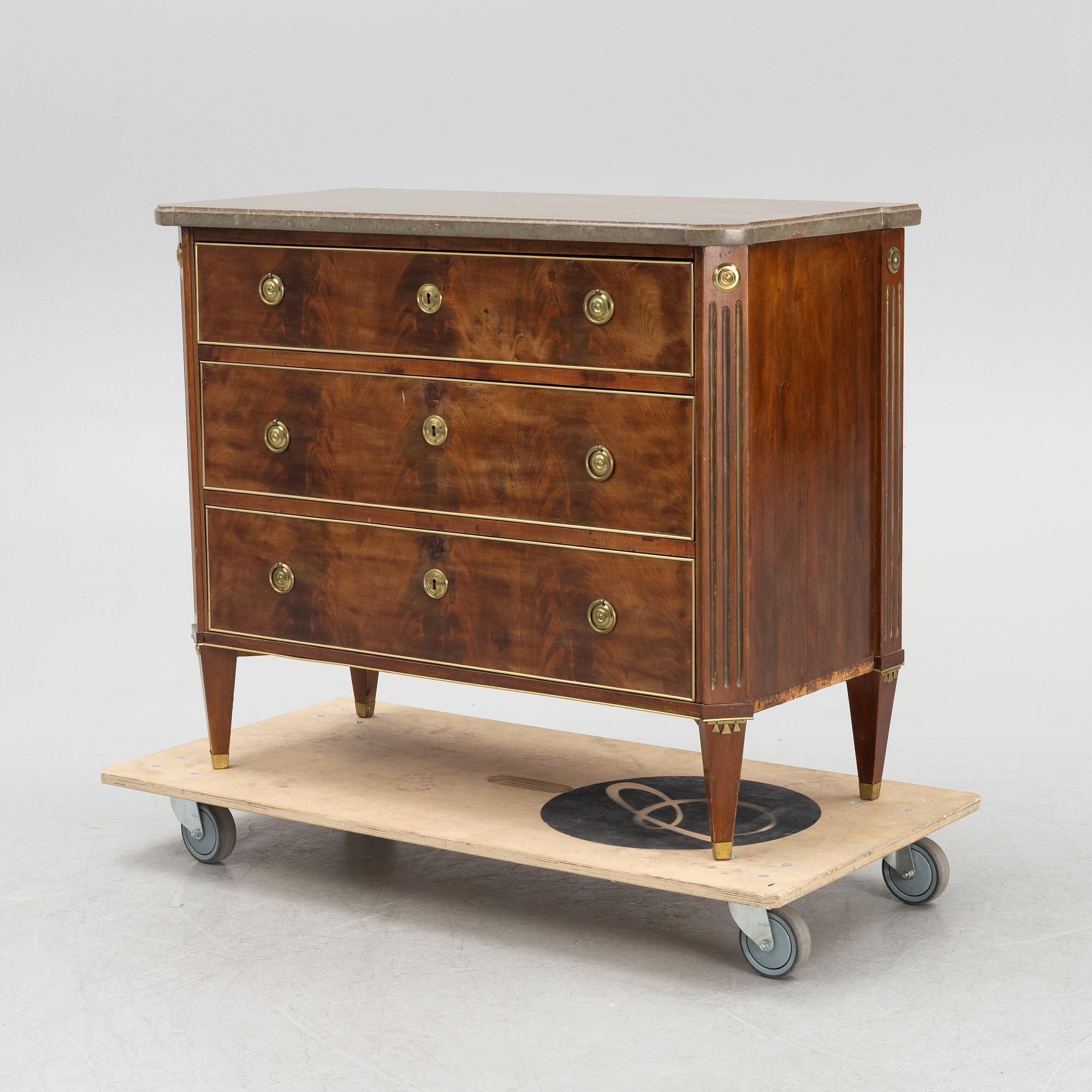 Byrå, gustaviansk stil, 1900-talets mitt.