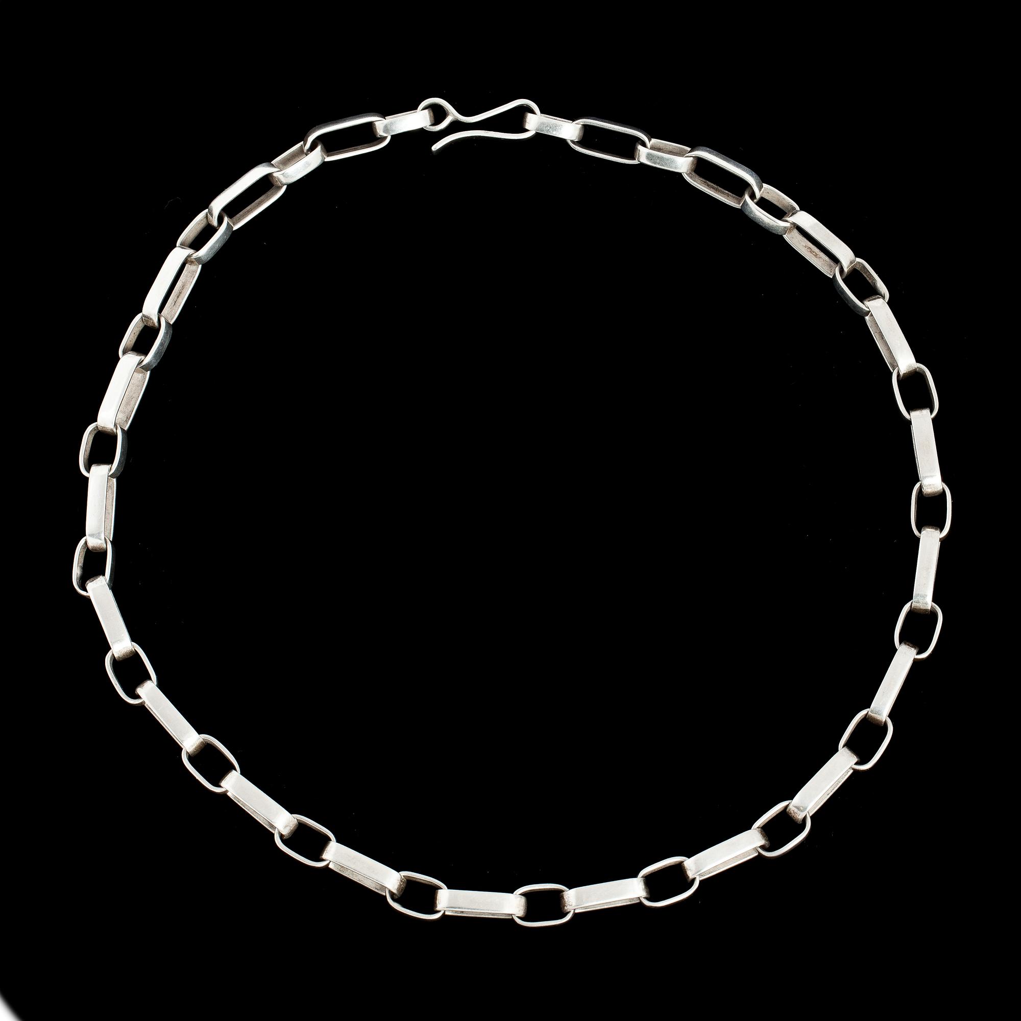 COLLIER, silver. Sven Erik Högberg, Göteborg 1970. Vikt ca 59 g.