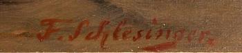 FELIX SCHLESINGER, oil on canvas, signed.