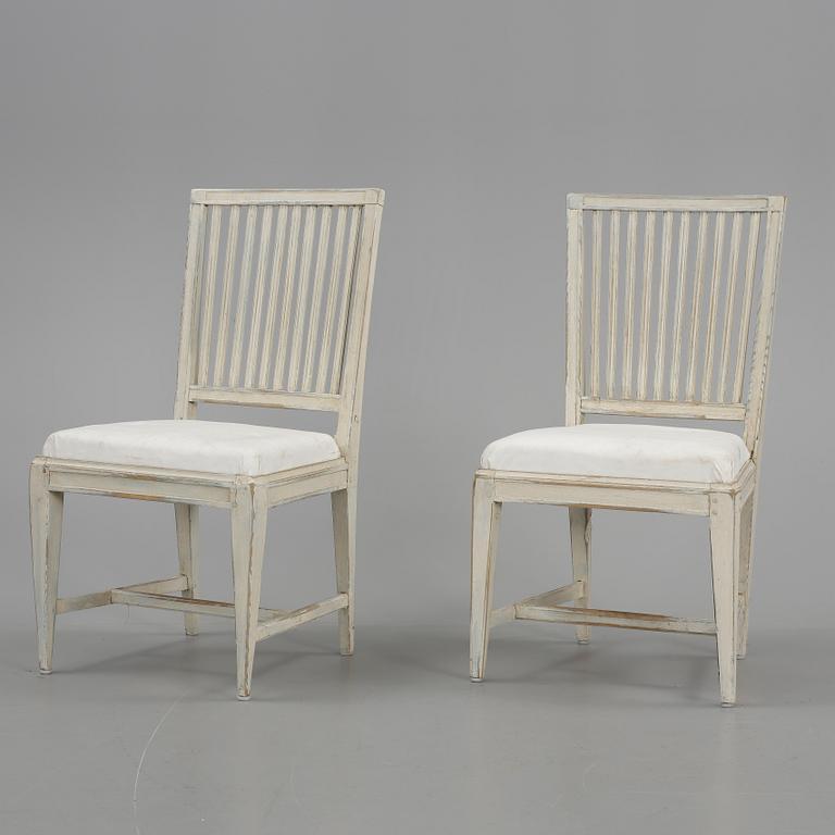 STOLAR, 2st snarlika, gustavianska, omkring 1800.