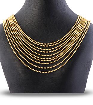 A CARTIER NECKLACE, 'Draperie De Decollete', 18K gold.