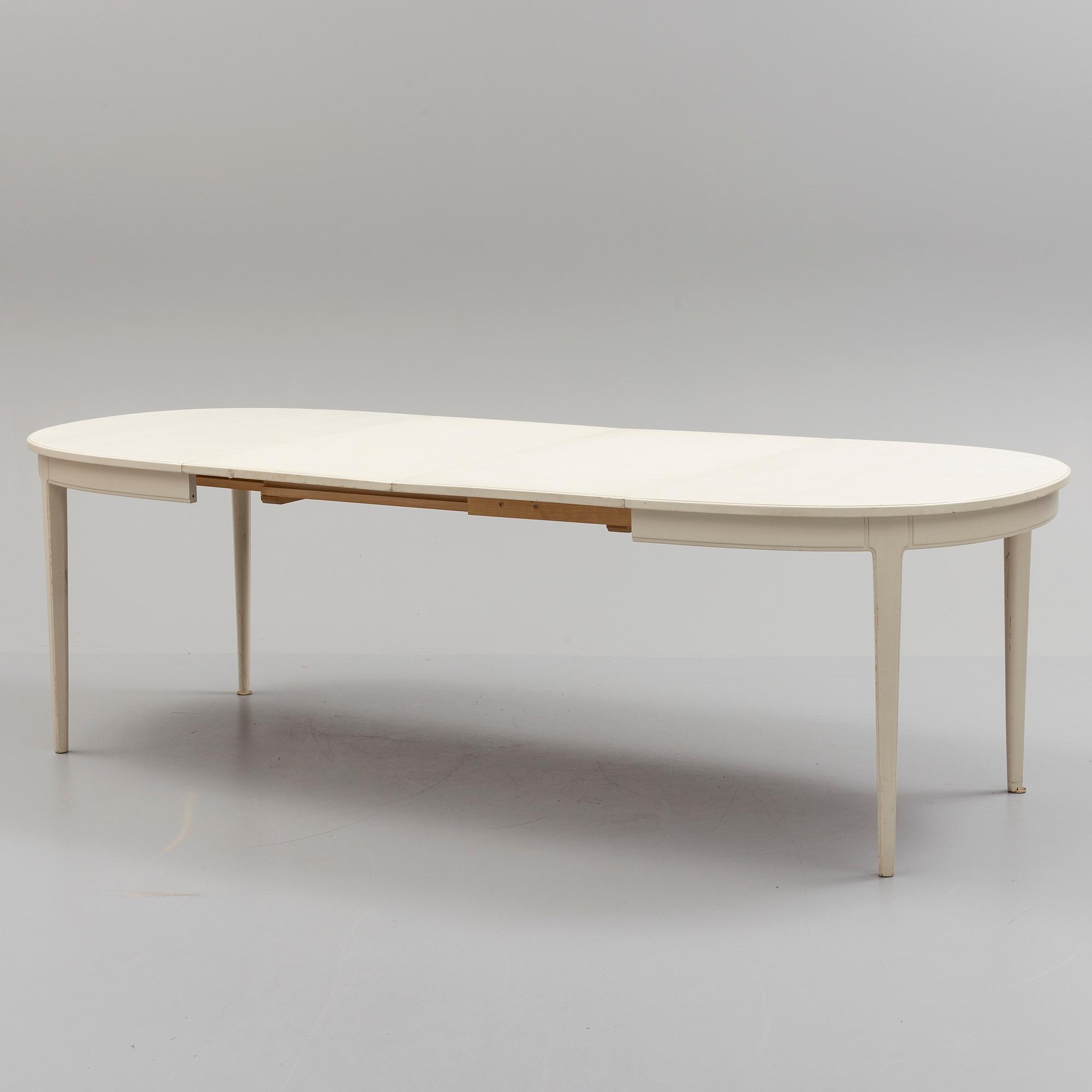 A 'Herrgården' table by Carl Malmsten, Bodafors, 1961.